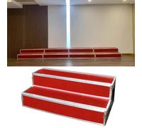 Plateforme de chœur, estrades multifonctionnelles à Plusieurs Niveaux pour Concerts, pupitres de chœur et Plateformes de conférence, Tabouret d'escalier à Deux Niveaux pour Photos de Groupe