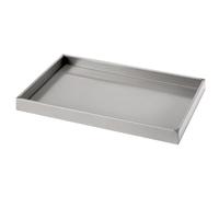 Plateforme de confinement des déversements, bac de vidange en acier inoxydable étanche, plateau rectangulaire pour changement d'huile pour cuisine, garage et entrepôt, 80 x 60 x 5,1 cm