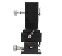 Plateforme de coupe manuelle avec guide d'engrenage réglable et étage de levage - Corps en aluminium de haute précision pour outils et machines optiques