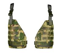 Plateforme de Cuisse Tactique avec Boucle Rotative Détachable | Plateforme de Jambe à Déconnexion Rapide, Adaptée Aux Pochettes de Chargeur MOLLE pour Équipement de Protection