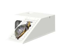 Plateforme de cuisson pour reptiles | Portez des tortues résistantes - Cachette avec rampes d'escalade - Tortue - Terrasse - Maison de protection pour réservoir d'aquarium - Étable ABS Habitat Dock