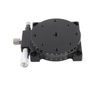 Plateforme de déplacement manuel à axes R, plateau linéaire rotatif, table de glissement à 360° avec réglage fin au micromètre, plateau optique en alliage d’aluminium pour un