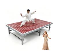 Plateforme de Estrade,Plateforme de scène pliable,Trois options de hauteur disponibles,Plateforme de scène modulaire portable Pour groupes, événements scolaires, mariages(30cm)