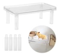 Plateforme De Hamster Plate Forme Support - Hamsters Station Perch Jouets Besoins Des Animaux Compagnie Table Amovible éPissure Plastique Convient Les Cachettes Petits éChelles D'escalade Toboggans