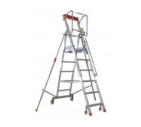 Plateforme de magasinage aluminium repliable, 11 marches, 150 kg - FIMM - 835007688
