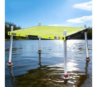 Plateforme de pêche tout-terrain avec hauteur de jambe réglable, quai léger et pliable pour la pêche en mer et en eau profonde