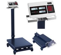 Plateforme de pesage SBS-PF-600/100 avec écran LCD et roues, capacité de charge