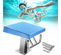 Plateforme de plongée de Piscine Lourde, Plongeoir Deux modèles en Acier Inoxydable 304, Inclinaison de 15 degrés, antidérapant, Charge 250kg(Standard)