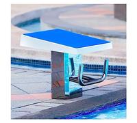 Plateforme de plongeoir pour Piscine, plongeoirs de comptoir antidérapants, Plateforme de plongeoir inclinée à 9° pour piscines avec Base en Acier Inoxydable pour entraînement et compétition