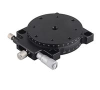 Plateforme de réglage des Axes L et R RS60, Table coulissante à étage linéaire Manuel, réglage micrométrique de précision avec échelle Vernier de 0,1°, en Alliage d’Aluminium pour