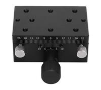 Plateforme de réglage fin manuel à rainure en queue d’aronde pour le plateau linéaire sur l’axe X, table coulissante en alliage d’aluminium avec bouton de crémaillère pour un posit