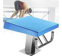 Plateforme de Saut de compétition de Natation, Plateforme de plongée en Piscine avec Bloc de départ de 19,7 Pouces à Une Marche et plongeoir Robuste incliné à 15°