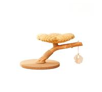 Plateforme de Saut en Forme Nuage Petite Maison for Chat Non occupante Bois pétale(Yellow)