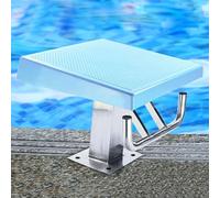 Plateforme de Saut Robuste en Acier Inoxydable, plongeoir inclinable avec Surface antidérapante, Bloc de départ pour piscines privées, Sites Sportifs, compétitions Professionnelles, entraîne