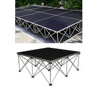Plateforme de scène modulaire antidérapante | Support de scène Pliable for Mariages, événements et cabines de DJ(100x100x60cm)
