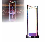 Plateforme de scène modulaire, éclairage de fête et DJ sur Pied, Bar de scène Portable à Surface LED Lumineuse, lampadaire d'angle à lumière d'ambiance Variable pour Mariages, Halloween(B)