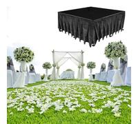 Plateforme de Scène Plancher de Scène Portable avec Jupe pour Mariages, Plateforme de Scène Pliable pour Karaoké, Base de Scène Modulaire de 20 à 80 cm de Hauteur(60cm(24"),3.3x 3.3' (100x100cm))