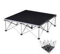 Plateforme de Scène Plateforme de Scène Portable de 1 m/ 1,22 m pour Événements Musicaux, Podiums Modulaires pour Chorales, Podium Pliable pour Percussions de Mariage(20cm(8"),3.3x 3.3' (100x100cm))