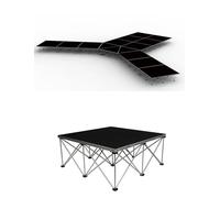 Plateforme de scène Pliable, Conception modulaire Facile à connecter for événements intérieurs et extérieurs, scène de Spectacle Portable for Mariages et Discours.(100x100x60cm)