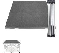 Plateforme de scène Pliable et Portable, Plateforme modulaire connectable 3 x 3 et 4 x 4 Pieds, idéale pour événements, Spectacles et auditoriums Scolaires (48" x 48", Hauteur 15,7")