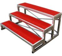 Plateforme de scène portable à plusieurs niveaux - Design antidérapant réglable pour une meilleure stabilité dans les chorales, les groupes et les événements