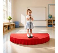 Plateforme de scène portable pour enfants pour Événements Scolaires | Capacité de poids lourde, idéal pour parler en public et chanter(Red 1,120cm/47.2in)