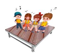 Plateforme de scène portable réglable pour les spectacles d'enfants, les événements de mariage, les concerts de groupe - Hauteur réglable, idéale pour une utilisation en intérieur et en extérieur