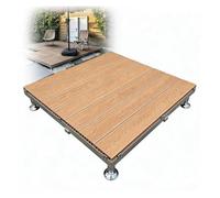 Plateforme de Terrasse Flottante Modulable, Carrelage à Hauteur Réglable | Kit de Pont Flottant, Revêtement de Terrasse Composite Résistant aux Intempéries pour Camping(D,84cm(33in))