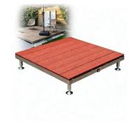 Plateforme de Terrasse Flottante Modulable, Carrelage à Hauteur Réglable | Kit de Pont Flottant, Revêtement de Terrasse Composite Résistant aux Intempéries pour Camping(E,100cm(39in))