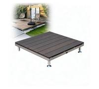 Plateforme de Terrasse Flottante Modulable, Carrelage à Hauteur Réglable | Kit de Pont Flottant, Revêtement de Terrasse Composite Résistant aux Intempéries pour Camping(I,100cm(39in))