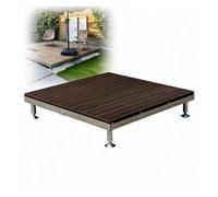 Plateforme de Terrasse Flottante Modulable, Carrelage à Hauteur Réglable | Kit de Pont Flottant, Revêtement de Terrasse Composite Résistant aux Intempéries pour Camping(C,84cm(33in))