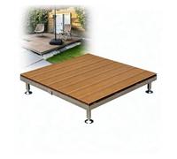 Plateforme de Terrasse Flottante Modulable, Carrelage à Hauteur Réglable | Kit de Pont Flottant, Revêtement de Terrasse Composite Résistant aux Intempéries pour Camping(A,100cm(39in))