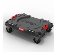 Qbrick System PRO Transport Platform Chariot de transport 506 x 325 x 140 mm avec 4 roues pivotantes et 2 freins