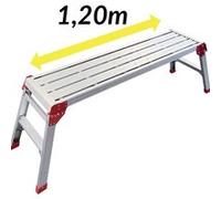 Plateforme de travail 1m20 pliante en aluminium Hailo PL120 G