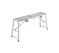 VEVOR Plateforme de Travail Échafaudage Pliant Portable 800/965/1130/1295 mm Acier Allié, Capacité de Charge 400 kg, Pieds Antidérapants, Tabouret de Peinture pour Cloisons Sèches, Nettoyage, Lavage