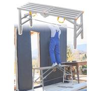 Plateforme de Travail Plate-forme D'échafaudage Pliable avec Pieds Réglables, Plate-forme de Travail Antidérapante et Sécurisée Escabeau, Tabouret D'échafaudage pour Peintres D'extérieur(140x40cm (55x