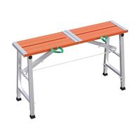 Plateforme de travail pliable et portable réglable - Échafaudage multifonction avec structure en acier au carbone, capacité de charge de 300 kg, hauteur réglable pour usage domestique et pro