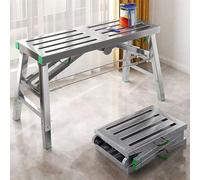 Plateforme de travail pliable et réglable en hauteur 70-156 cm, pour atelier, maison et chantier, charge maximale 400 kg (200 x 40 cm)