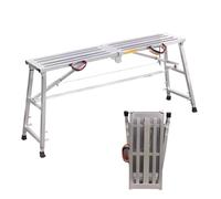 Plateforme de Travail Pliable, Multifonction Plan de Travail, Marchepied Escabeau Échafaudage pour Lavage de Véhicules Peinture Décoration