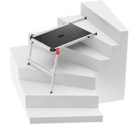 Hailo Hailo 9940-301 Tp2 Plate-forme d'escalier professionnelle argent/noir