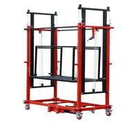 Plateforme d'échafaudage électrique, plate-forme élévatrice mobile pliable avec roues universelles, capacité de charge 500 kg