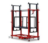 Plateforme d'échafaudage électrique pliable pour un levage et une | Échafaudage électrique pour câble métallique - Idéal pour la construction, l'éclairage, la peinture et l'entretien du toit