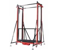 Plateforme d'échafaudage mobile, ascenseur de cargaison électrique multifonctionnel avec télécommande et roues pour la construction intérieure/extérieure, atelier et entrepôt