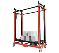 Plateforme d'échafaudage mobile, ascenseur de cargaison électrique multifonctionnel avec télécommande et roues pour la construction intérieure/extérieure, atelier et entrepôt