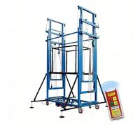 Plateforme d'échafaudage mobile, nacelle élévatrice électrique, couleur personnalisable, avec télécommande, for élagage et travaux de construction.(Blue,4m/13.1ft)