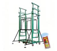 Plateforme d'échafaudage mobile, nacelle élévatrice électrique, couleur personnalisable, avec télécommande, for élagage et travaux de construction.(Green,5m/16ft)