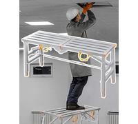 Plateforme d'échafaudage, Plateforme de Travail intérieure pour Maison, échelle d'échafaudage, équipement d'échafaudage pour travaux de Maintenance, Tabouret d'établi Pliant à Hauteur réglab
