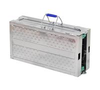 Plateforme d'échafaudage pliable, portable, capacité de 400 kg, hauteur réglable sur 4 niveaux, surface antidérapante pour la peinture et la construction