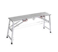 Plateforme D'Échafaudage Pliable, Portable Et Réglable Pour Le Nettoyage Des Plafonds, La Peinture Et Le Lavage De Voitures. Capacité De Charge : 150 Kg. Légère Et Facile À Utiliser. Dimensions : 180
