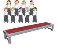 Plateforme élévatrice chorale, marches de scène de chorale pour l'école et l'église, escalier chantant à 1 niveau pour photos de groupe et événements, podium de récompense, plate-forme debout